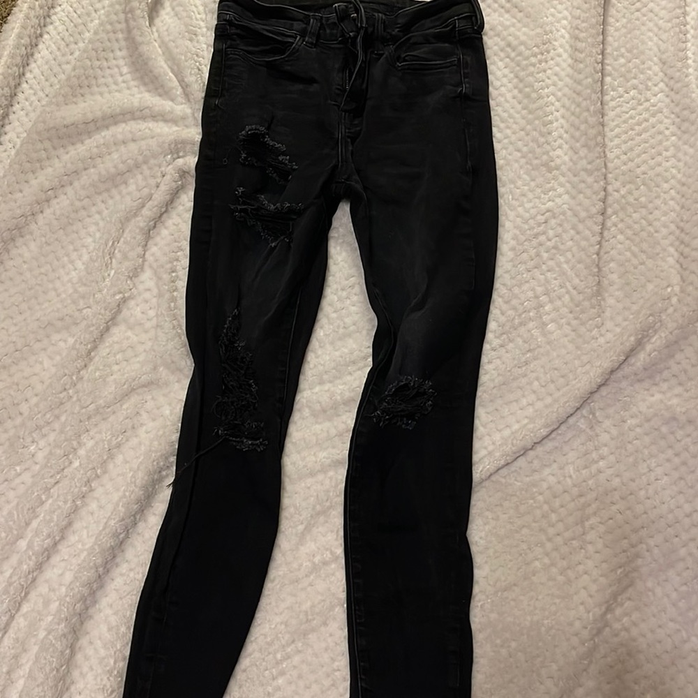 American eagle high-rise black jegging